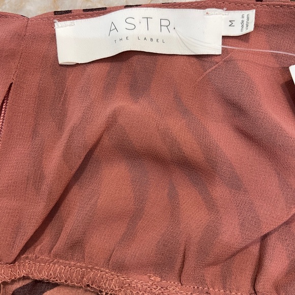 NWT Astr The Label Animal Print Semisheer Tank Top Size Medium - Picture 3 of 4